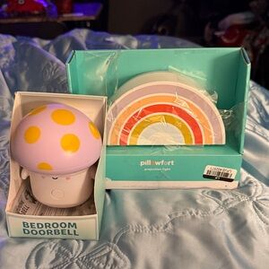 Pillowfort Mushroom Doorbell with Rainbow Light